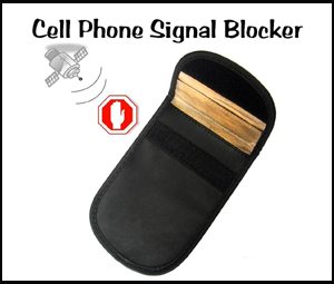 Cell Phone Rf Signal Blocker/Jammer Pouch. Stop Cell Phone Tracking And Bugging